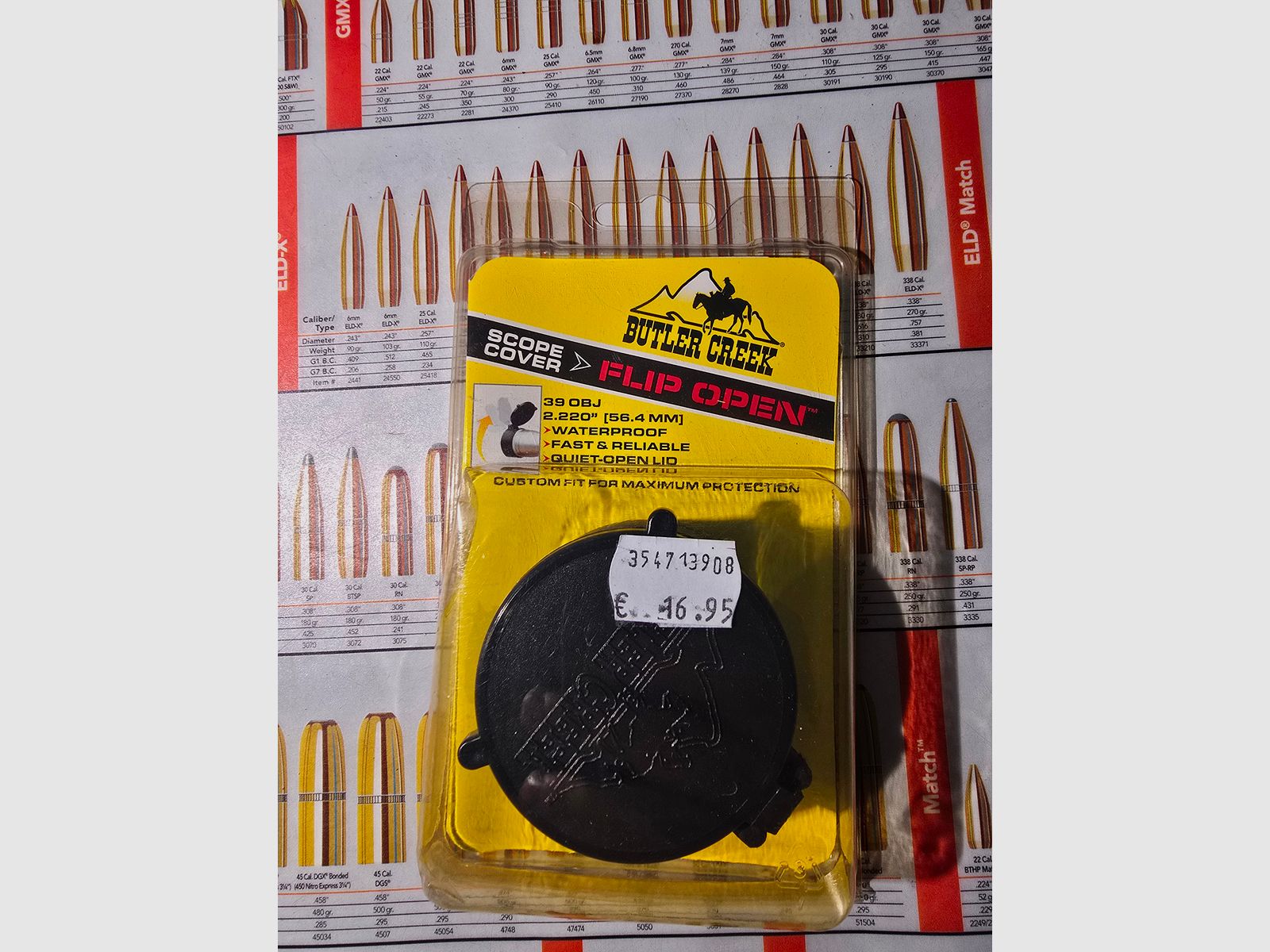 Butler Creek Objektivschutzkappe 2.220"  56,4mm  Flip-Open Zielfernrohr Deckel