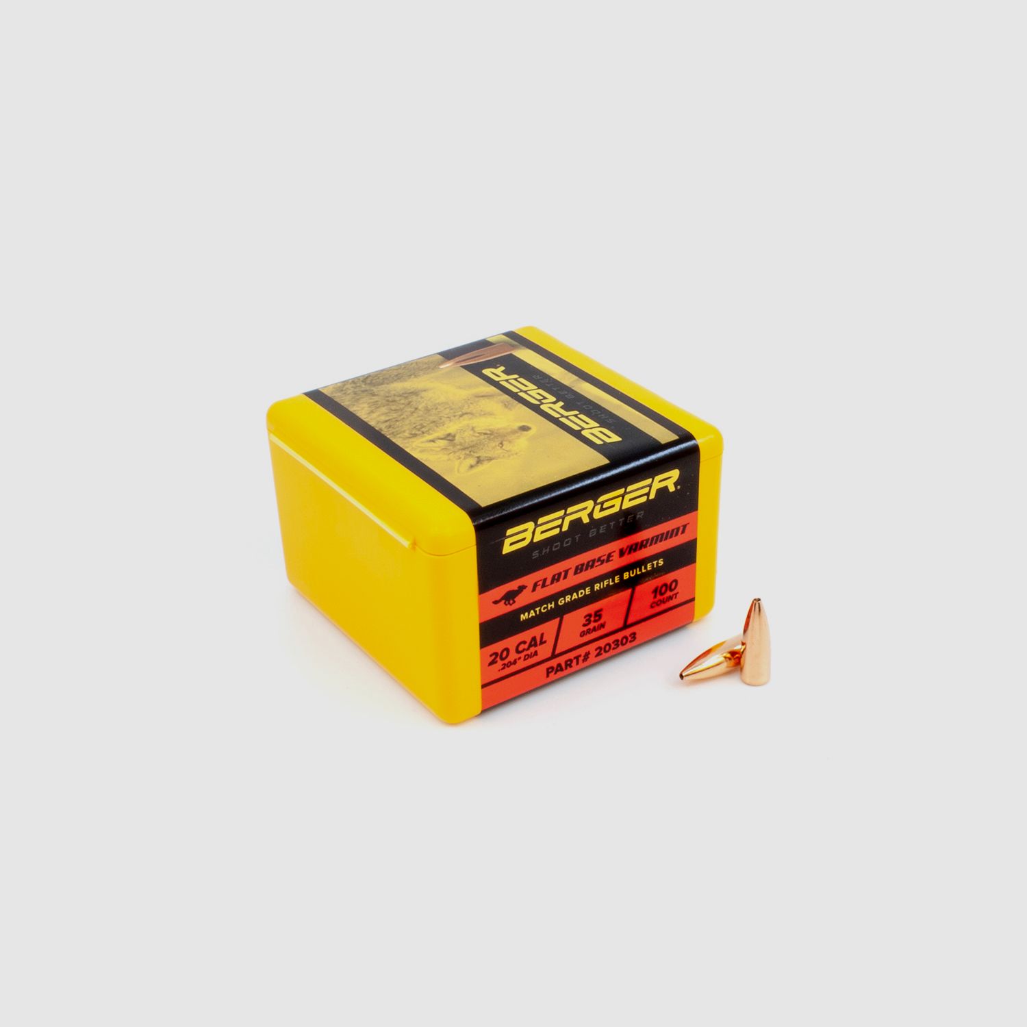 Proiettile Berger .20 FB Varmint 35GR 100 Pezzi