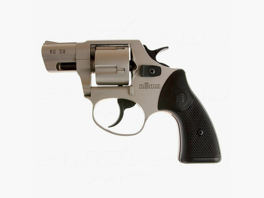 Röhm RG 59N Le Petit nickel blank-firing revolver 9mm