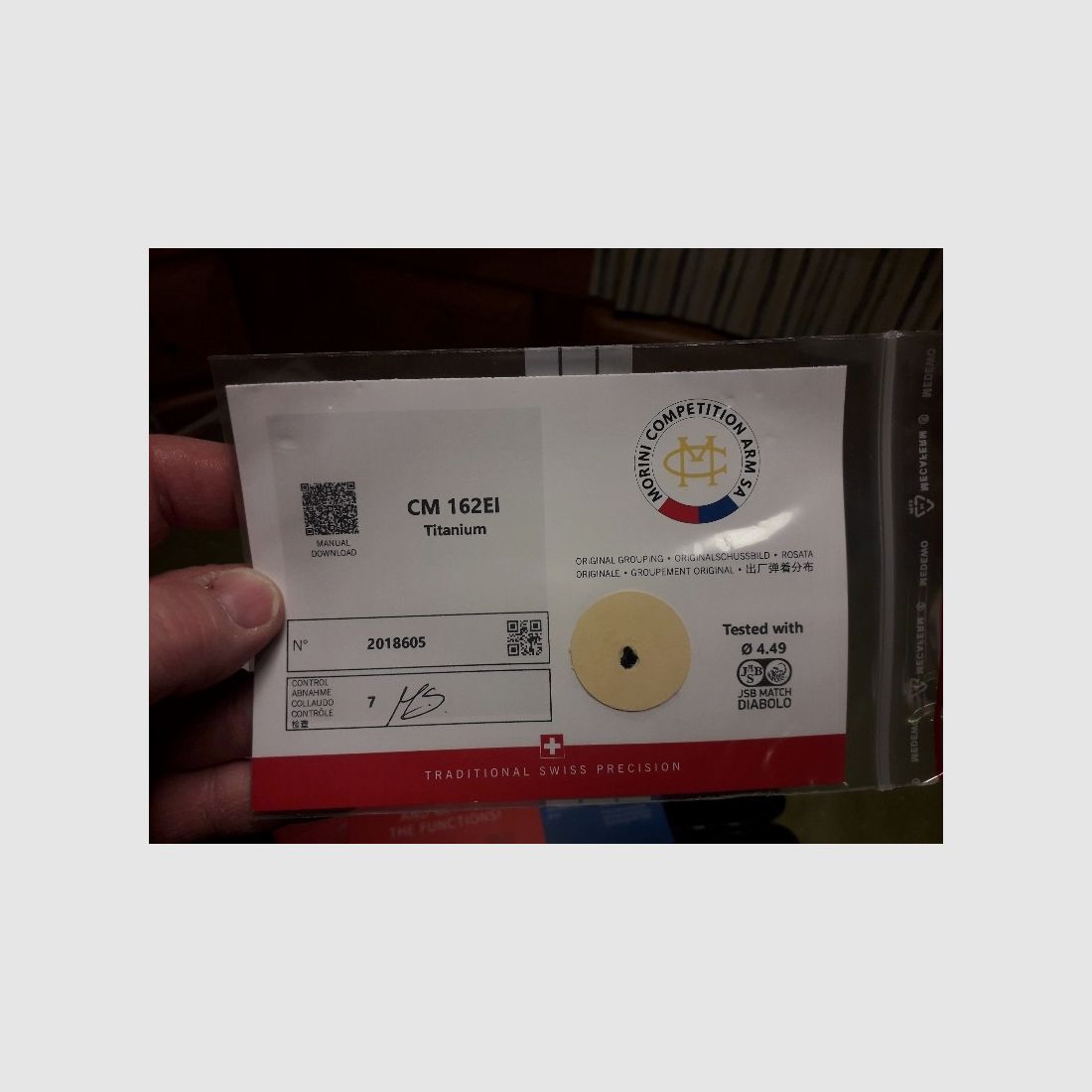 Morini LP CM 162 EI - Titan mit elektronischem Abzug und 2 Kartuschen - NEU - 