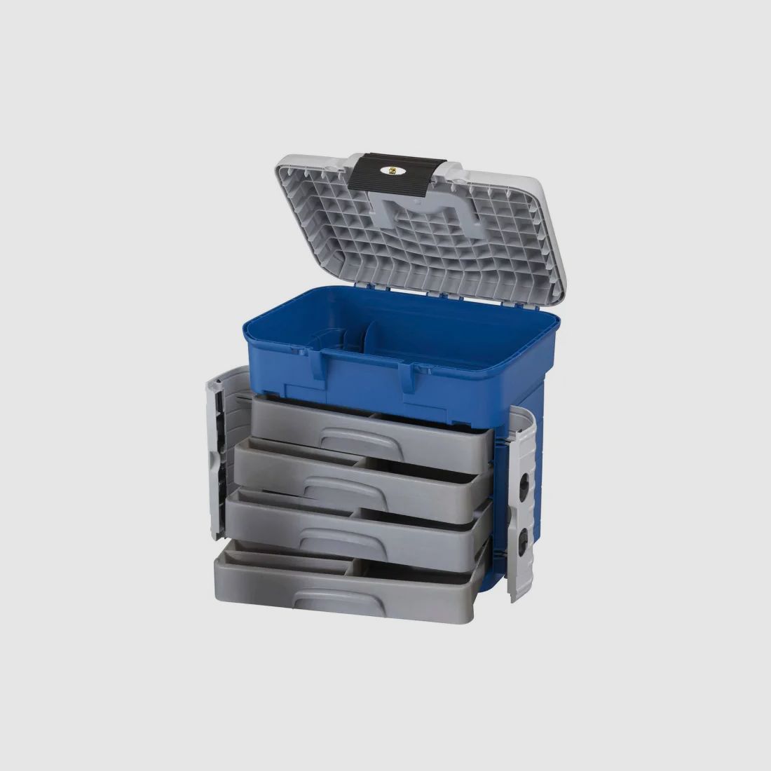 Behr Super Box mit Sitz - bis 150kg belastbar + 4 Schubfächer, 1 abschließbares Hauptfach