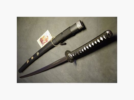 Last Samurai Katana mit Symbolen auf Klinge und Holzscheide