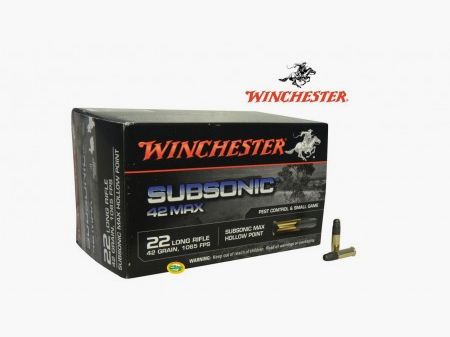 WINCHESTER Munition Kal. .22lr SUBSONIC 42 MAX 42 GR.