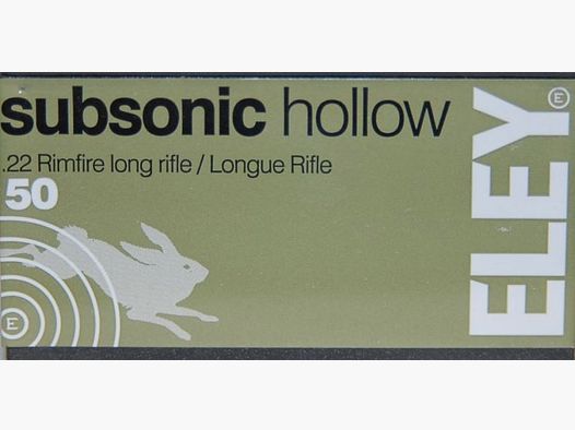 .22lr Eley Subsonic Hollow Point