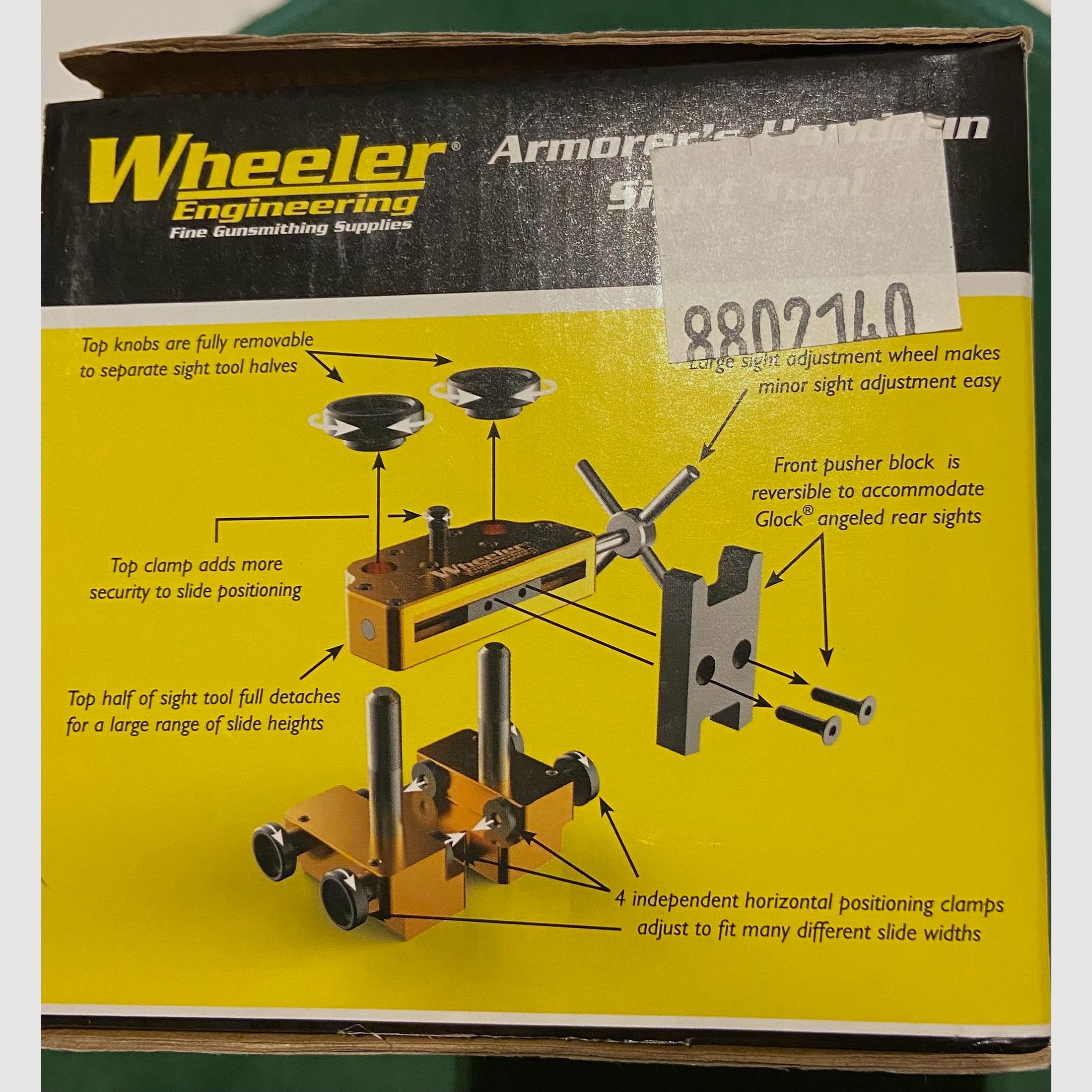 Montagewerkzeug für Visierungen & Zielfernrohre  - Sight Movers - Wheeler Armorers Handgun Sight Tool