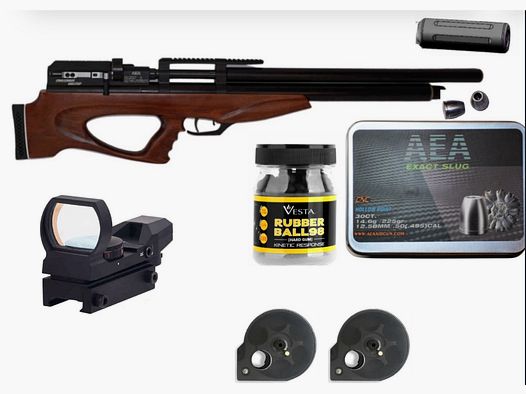 AEA Challenger Rifle + abundante equipo