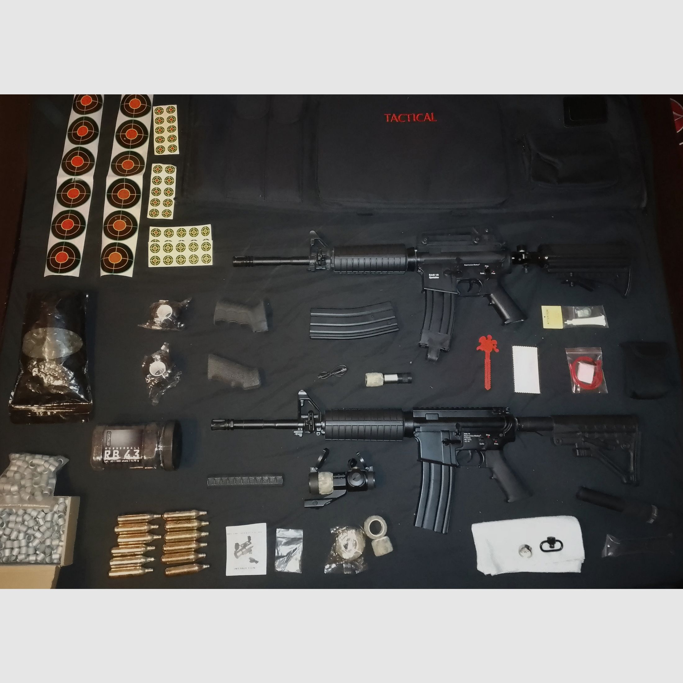 Aus Sammlung 2x .43 RAM Makierer Sturmgewehr 1R Gewehr Umarex CO2 Druckluft Set Tausch inzahlungsnahme PCP Luftgewehr Pressluft 