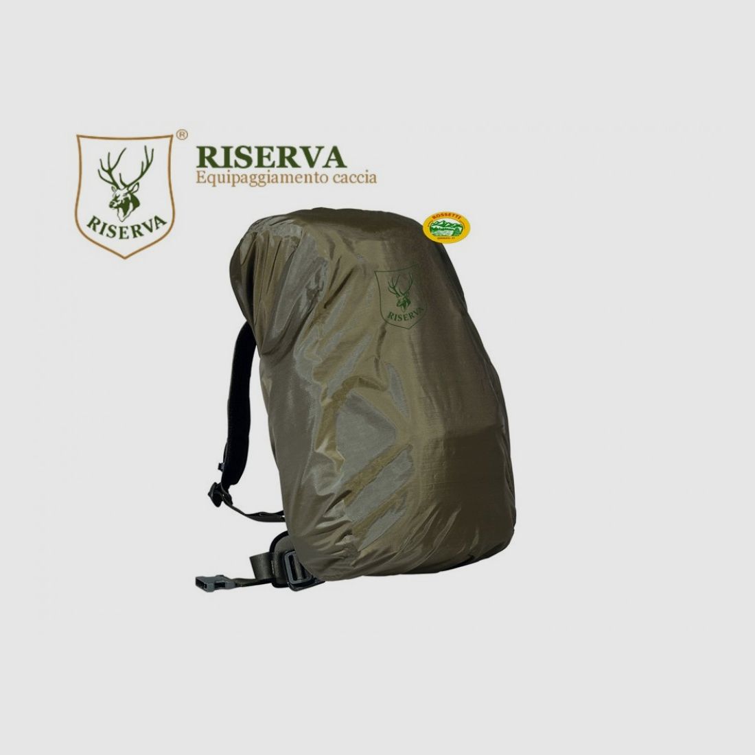 RISERVA waterproof backpack cover XL for backpacks from 45 to 60 liters.