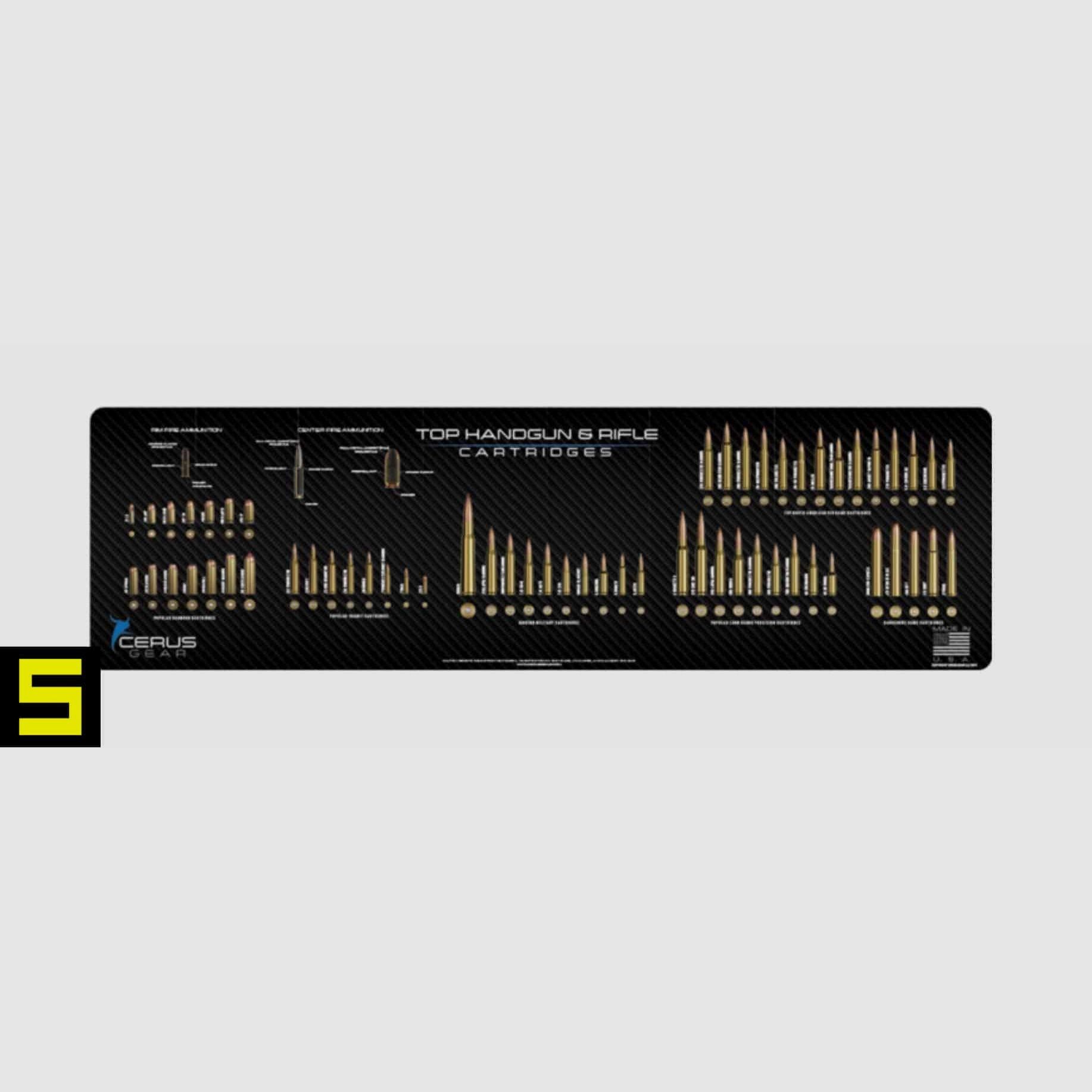 Cerus Gear Reinigungsmatte Pistolen- & Gewehrmunition