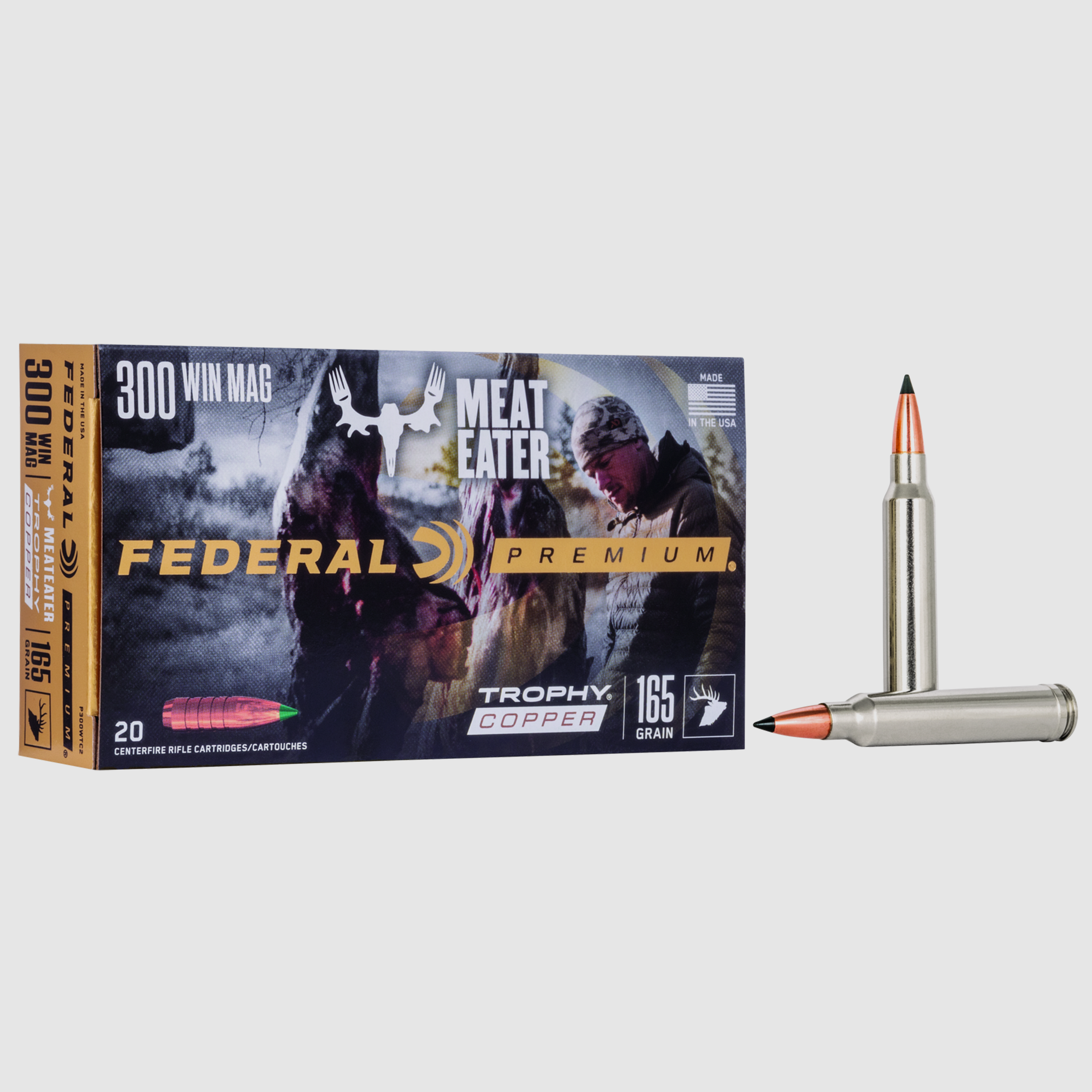 Federal Büchsenmunition Premium .300 Win. Mag. 10,7g Trophy Copper