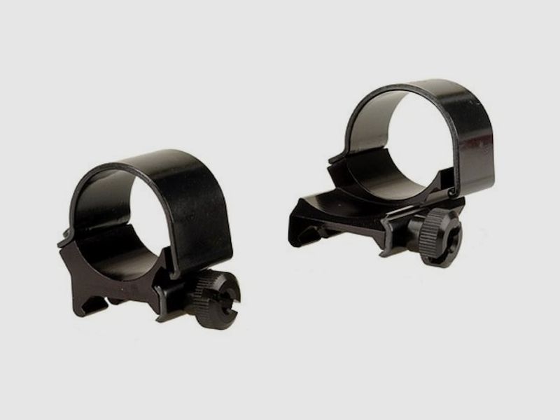 Weaver Top-Mount Weaver-Style Ringen (1 verlengd) glanzend zwart 25,4mm medium, BH 4,29mm