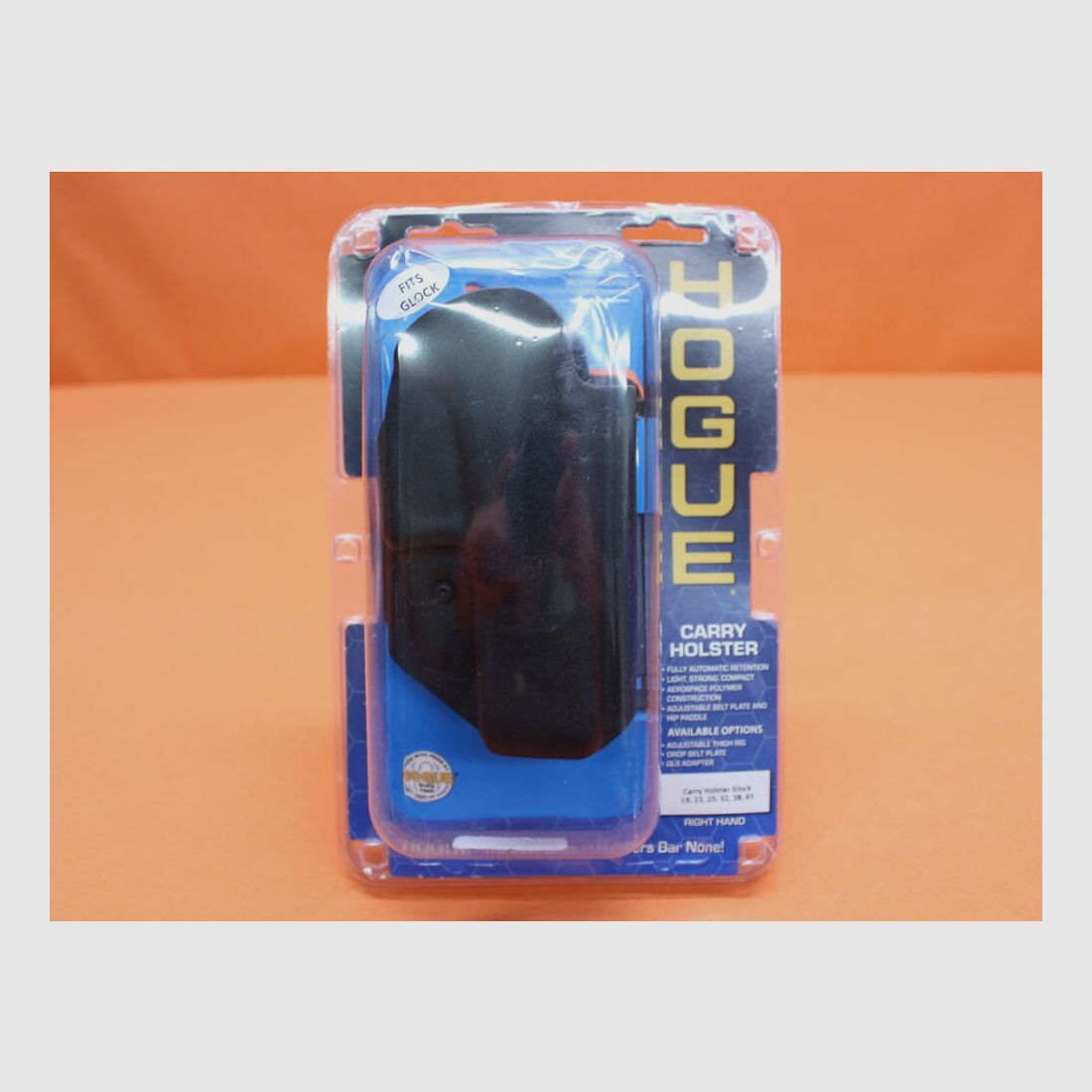 HOGUE HOGUE Holster ARS Stage 1 Draag RH (52019) Glock 19/ 23/ 25/ 32/ 38/ 45 incl. Paddle/ Gürtelschijf