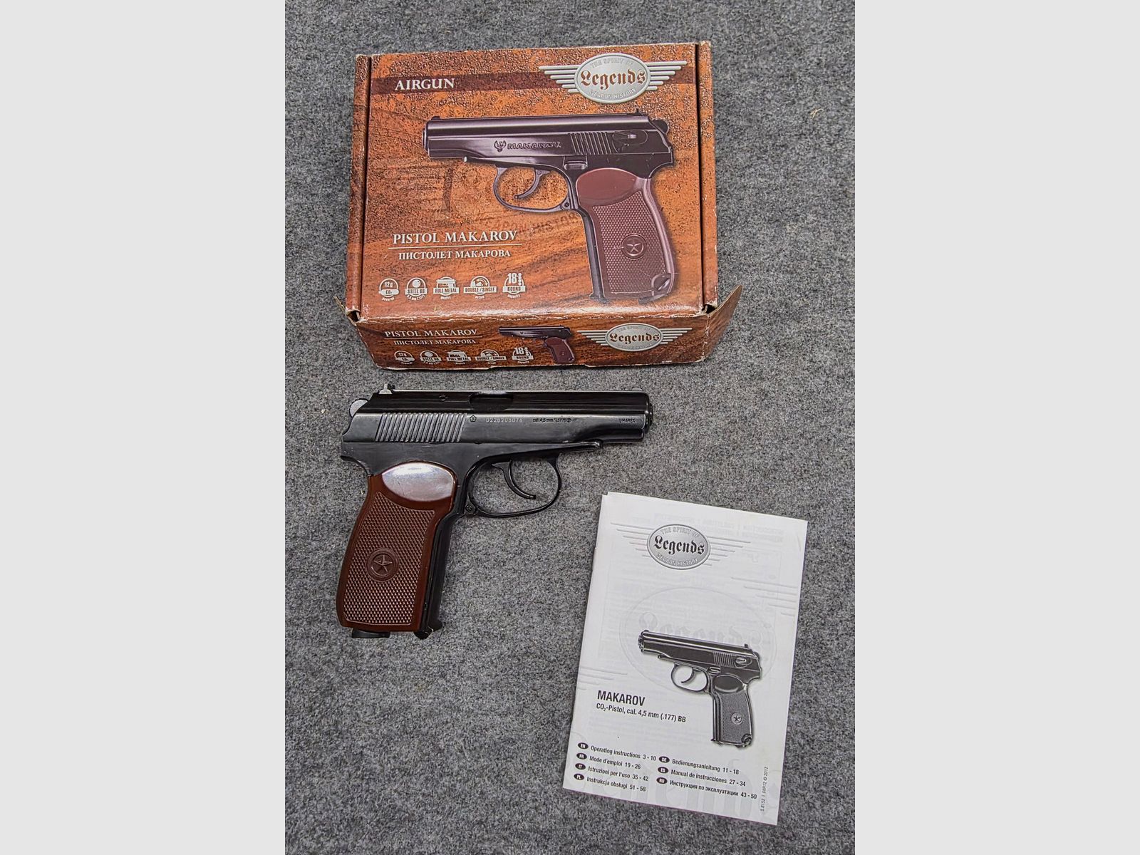 Umarex Legends co2 Pistole Makarov  Cal. 4,5 mm Stahl BB