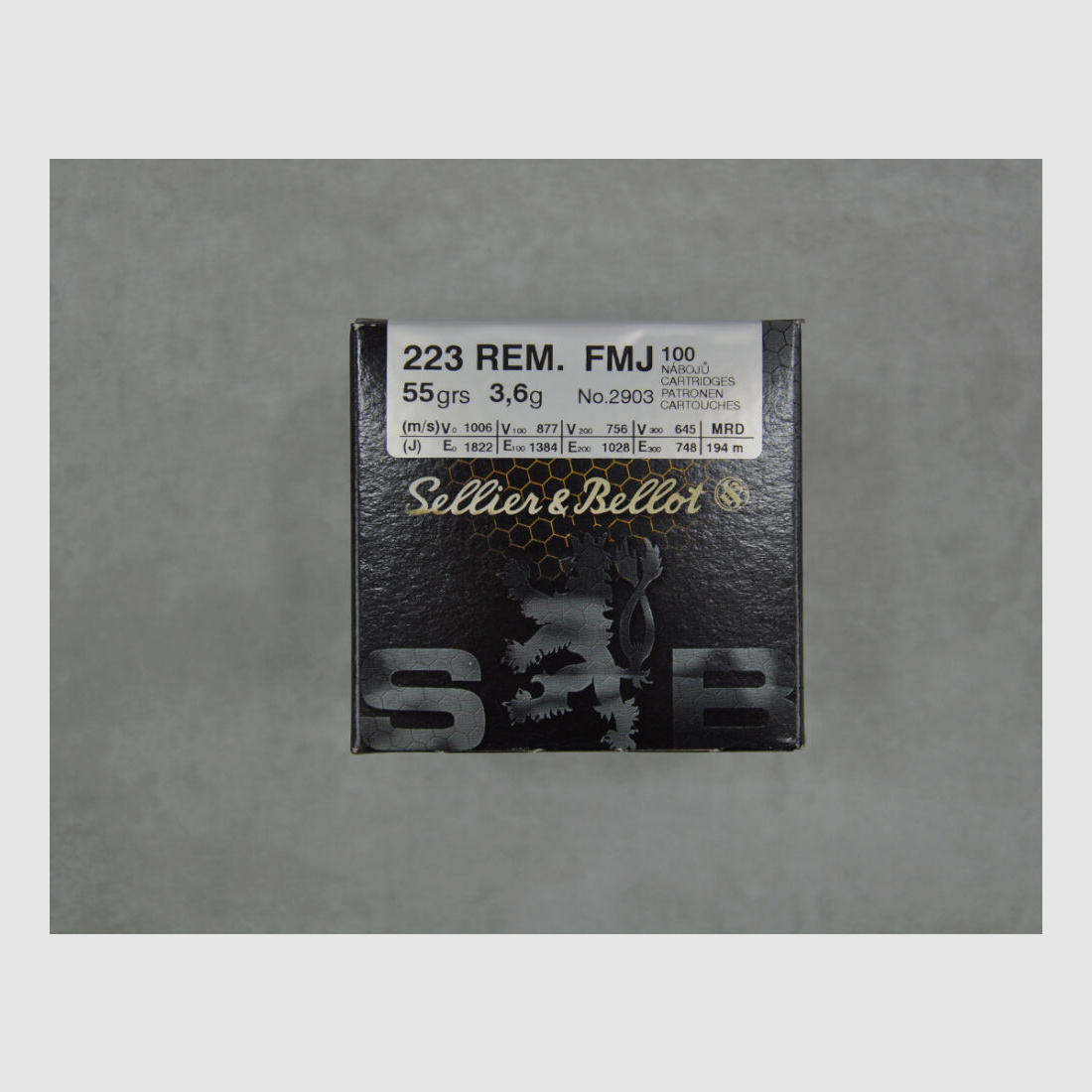 Sellier & Bellot	 FMJ .223 Rem. 55gr *800 Stück*