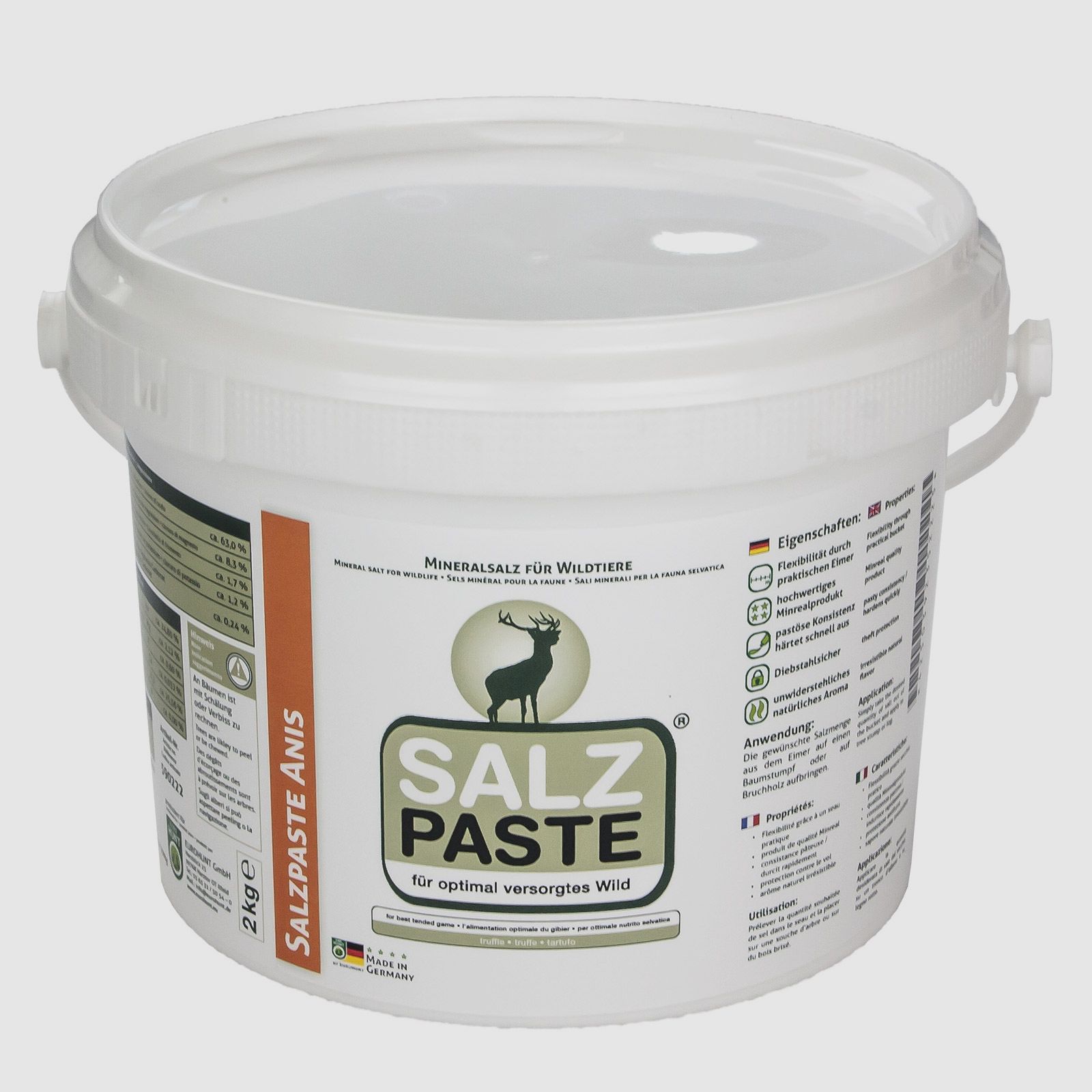 Eurohunt Salzpaste 2 kg Eimer Anis