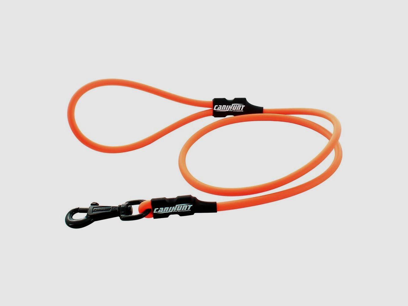 Correa redonda EXTREME – PVC – 1 mosquetón – Amarillo Fosforito – Diámetro 10mm / Largo 120cm, imagen 2 de 2