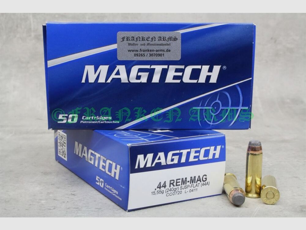 Magtech .44 Mag. SJSP 240gr. 15.6g 50 pieces quantity discounts