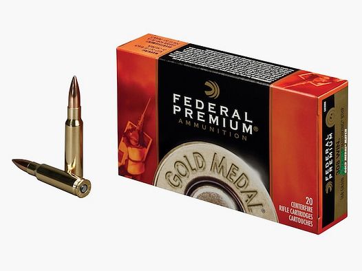 Federal Premium Gold Medal Sierra MatchKing .308 Win. 168GR BTHP 20 cartridges