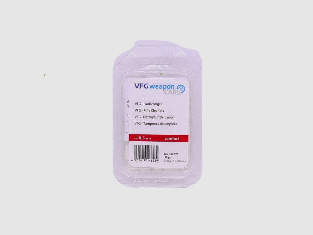 VFG Comfort pulitore per canna / 50 pz. 8,5 mm accessorio per la pulizia delle armi