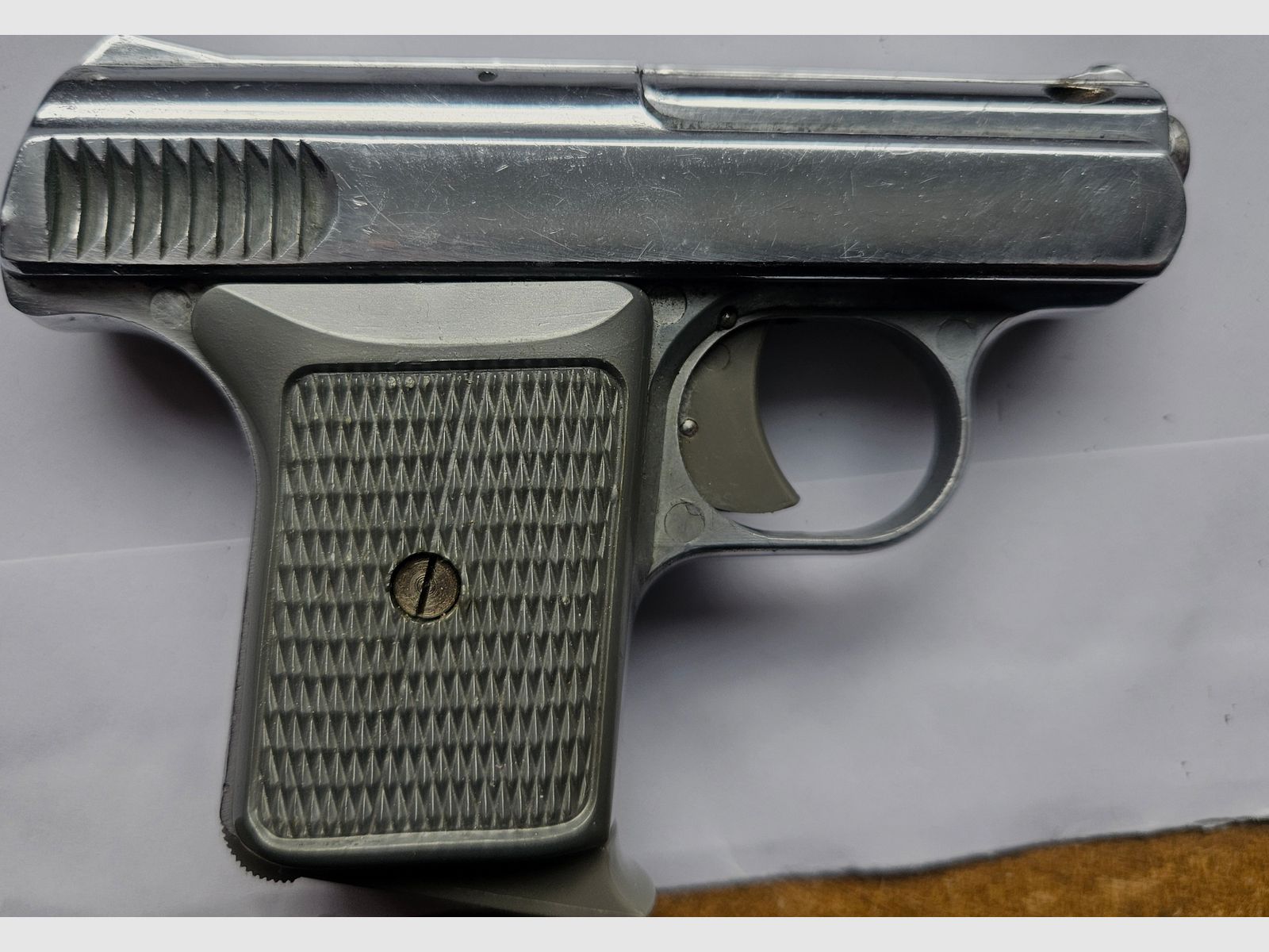 Seltene & hochwertige SM Mod.110A CHROM Kal.8mm PTB 45-69. Beschuss 1969