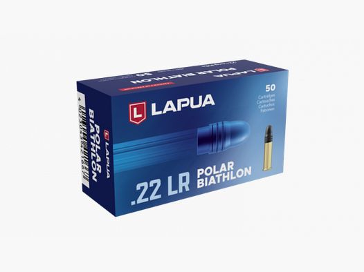 LAPUA POLAR BIATHLON - KK CARTRIDGES - .22LR - 50 ROUNDS