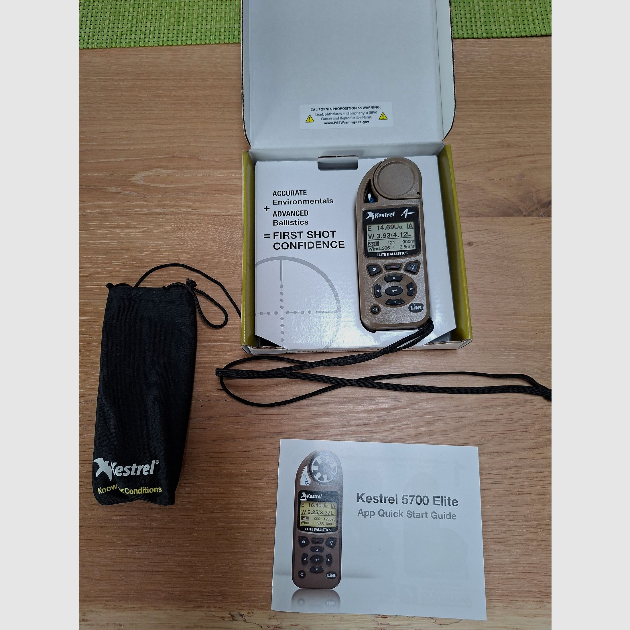 Kestrel 5700 Elite Ballistik Wettermesser