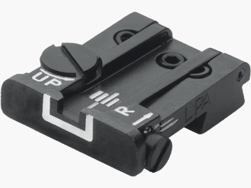 LPA Mikrometer-Visier TPU für Colt Government M1911A1, White Outline ohne Korn