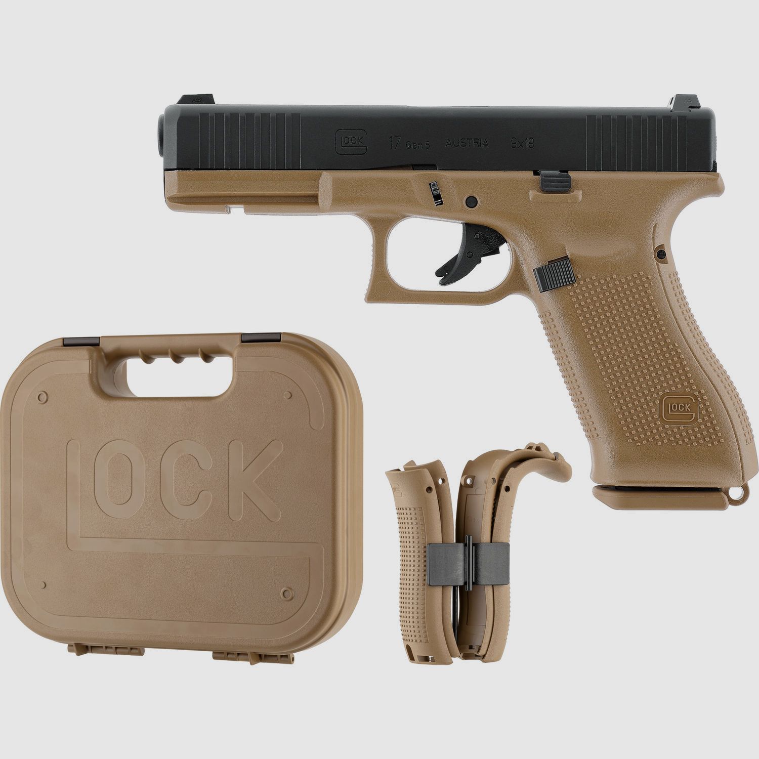 Glock 17 Gen5 French Edition - Metal Slide GBB - Schwarz-Coyote | UMAREX