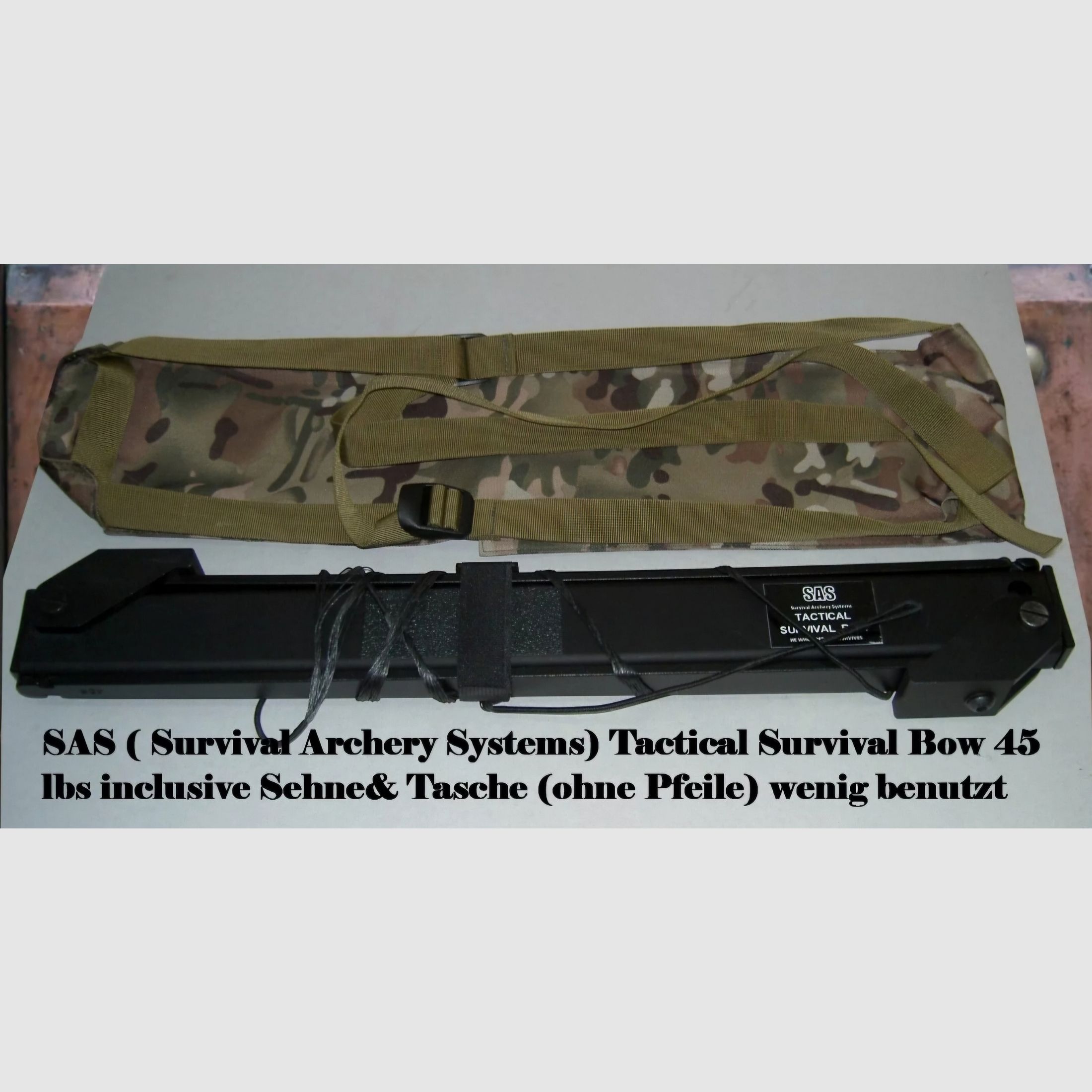 Tactical SurvivalBOW Survival Archery Systems (SAS) Metallbogen 45lbs