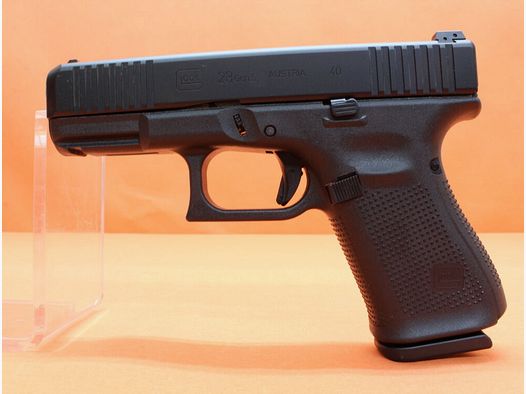 Glock Ha.Pistola .40S&W Glock 23 Gen5 102mm canna/ scanalature frontali/ caricatore di riserva