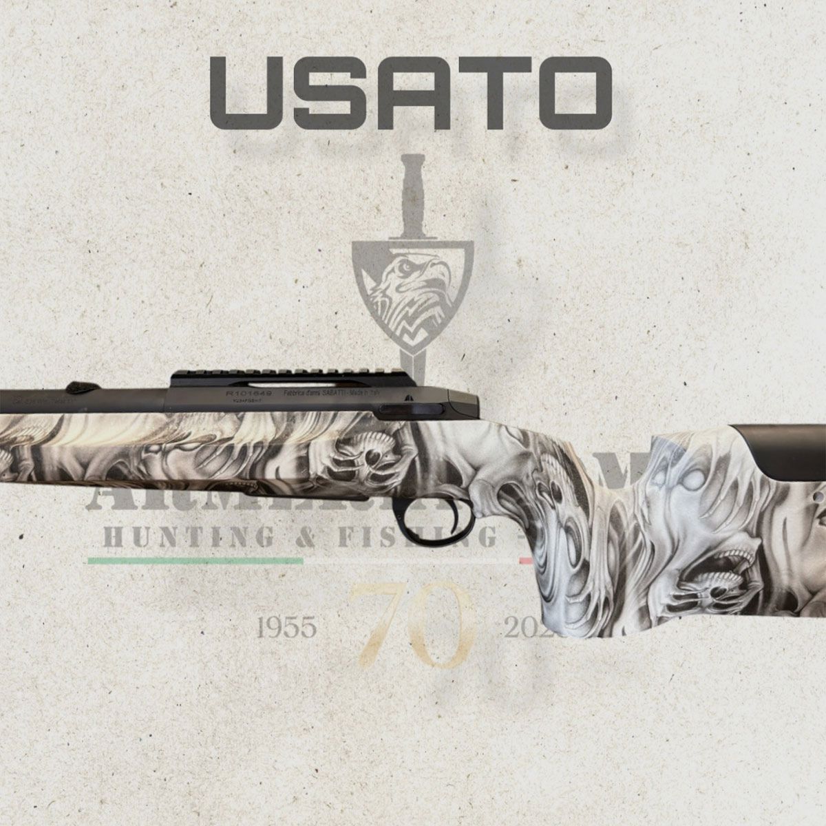 USED – RIFLE – SABATTI MOD. TLD WHITE FLUTED cal. 308 Win, image 6 of 7