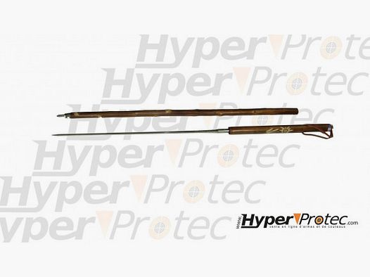 Walking stick made of chestnut wood with compass and sword blade