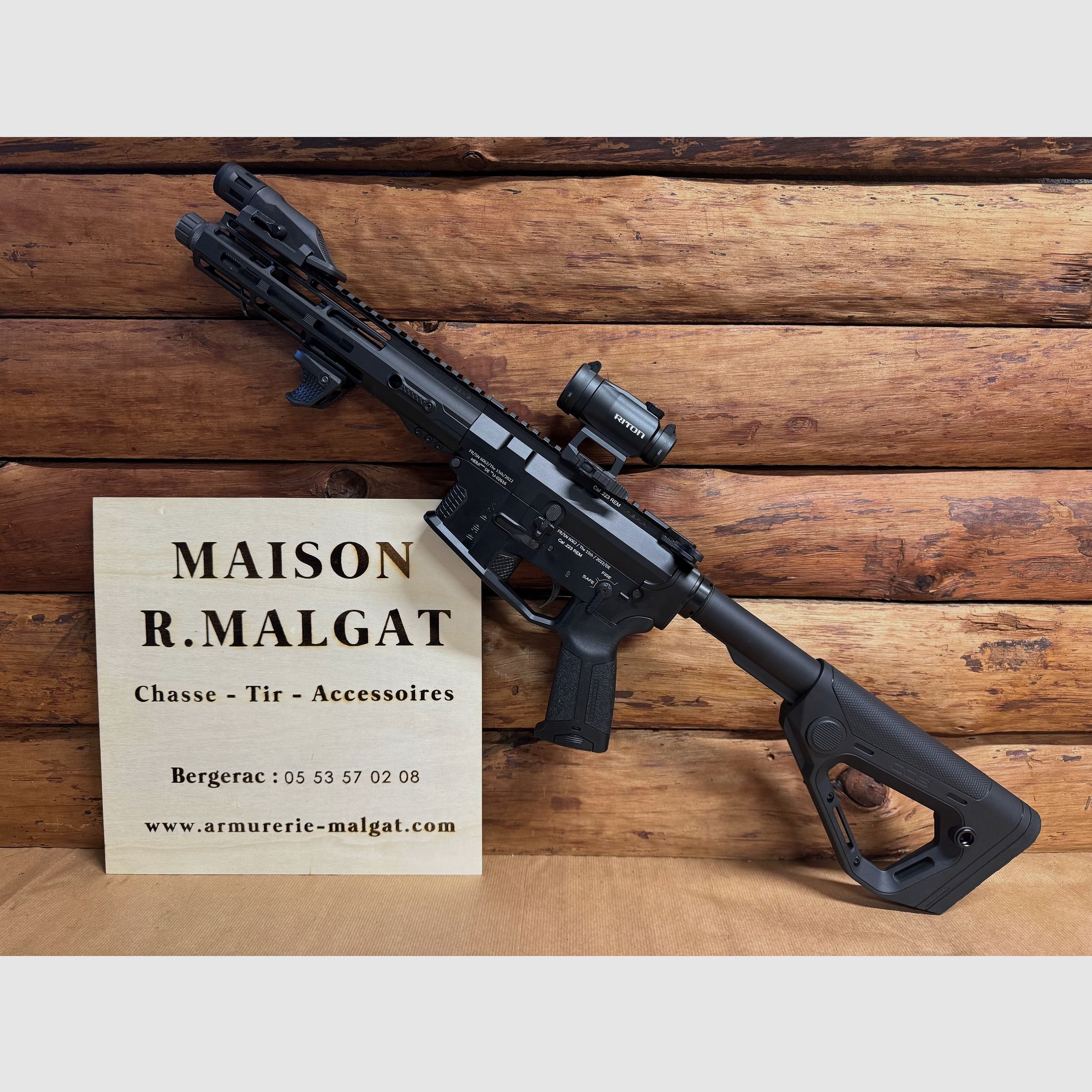HERA ARMS 7.5 » 223 REM PACK MIT ROTEN DOT RITON UND INFORCE LAMPE, Bild 3 von 5