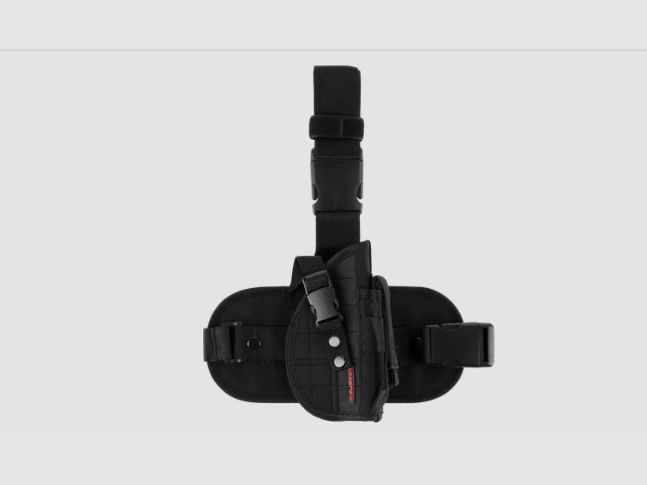 Umarex 3.1564 Nylonowy holster na nogę Typ A, do dużych pistoletów, z kieszenią na magazynki