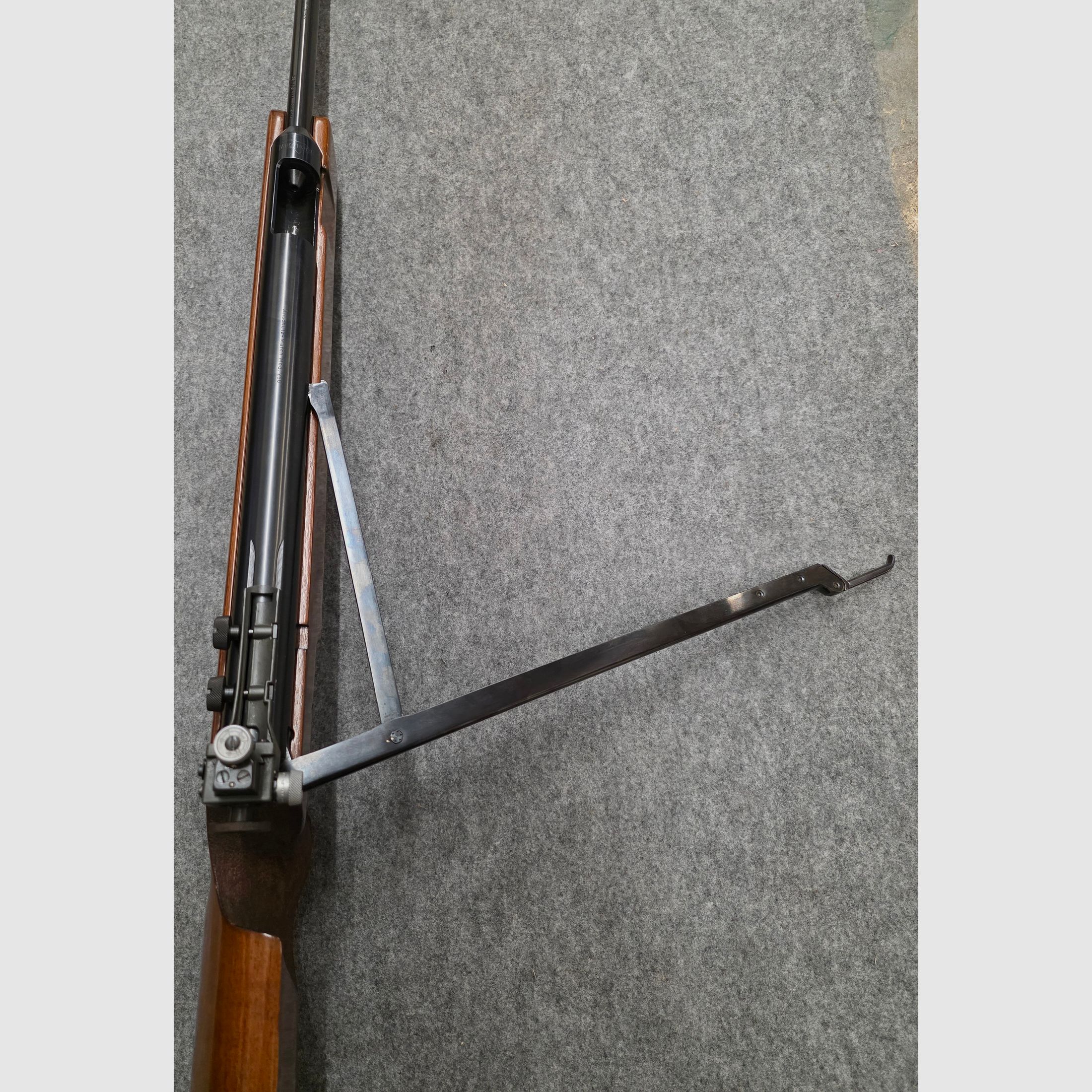 Match Luftgewehr Seitenspanner Anschütz Mod. 250 muy raro en excelente estado, apenas usado.