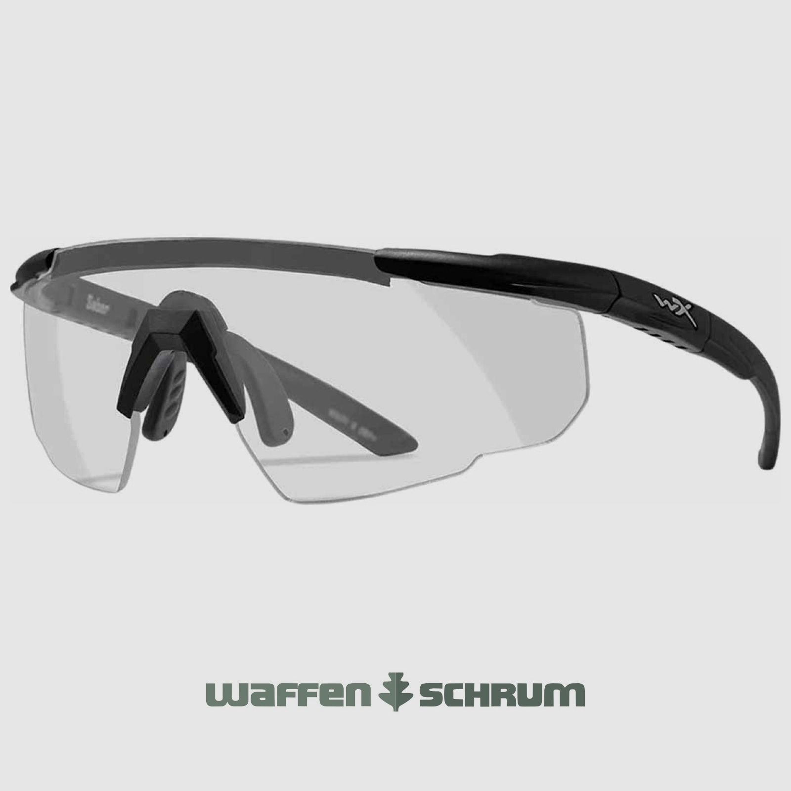 Wiley X Schießbrille Saber Advanced Glas: klar, Gestell: matt schwarz