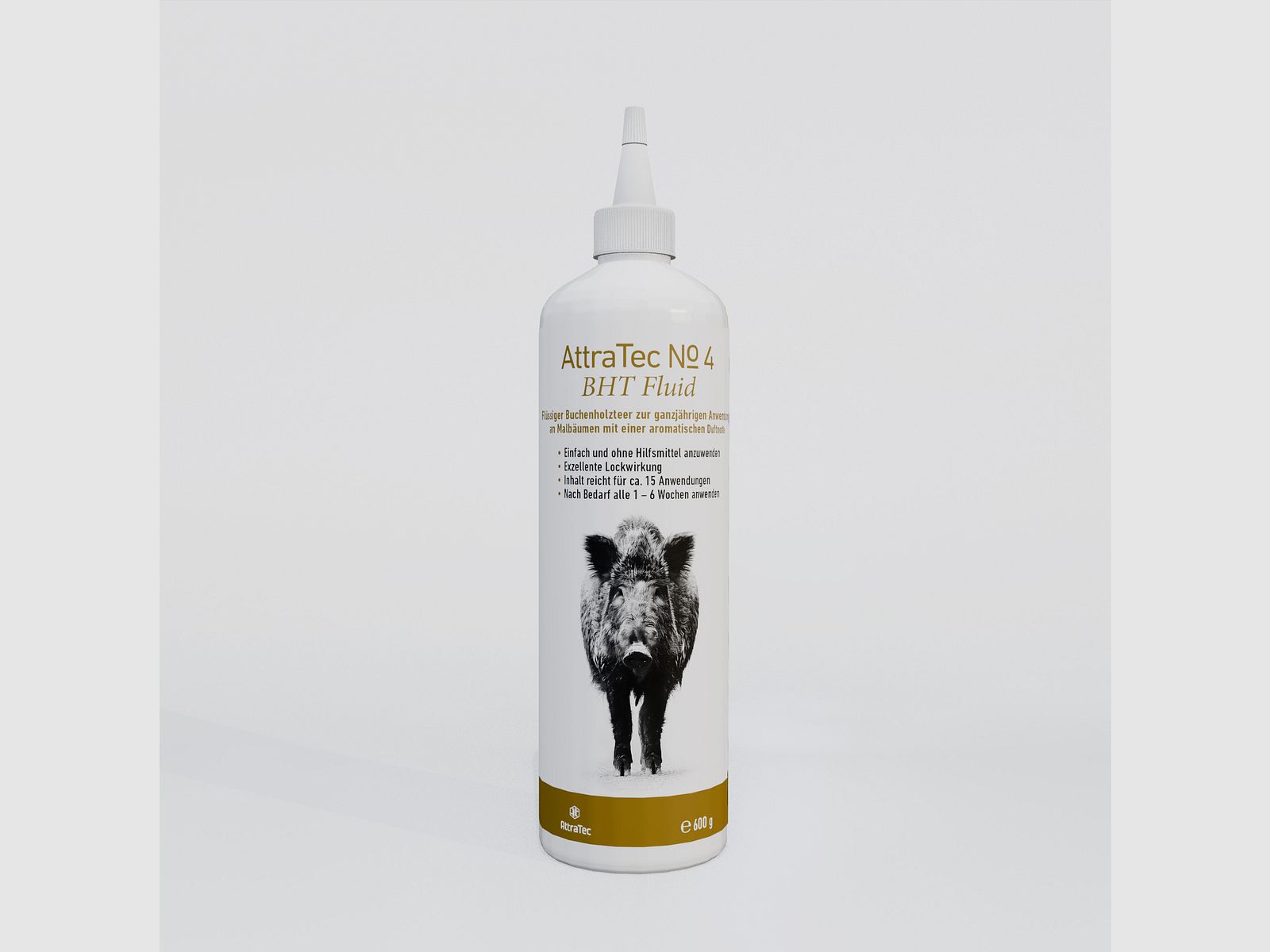 AttraTec No 4 BHT Fluid – 600 ml flüssiger Buchenholzteer für Schwarzwild und Rotwild, Bild 1 von 6