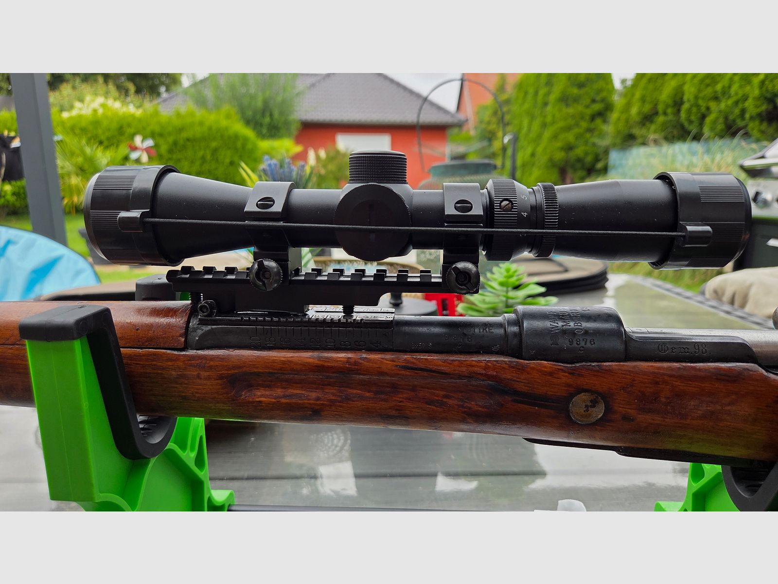 Mauser G98*Kal. 8x57 IS*Telescopische richtkijker*Totale lengte 1250 mm*Loop 740 mm