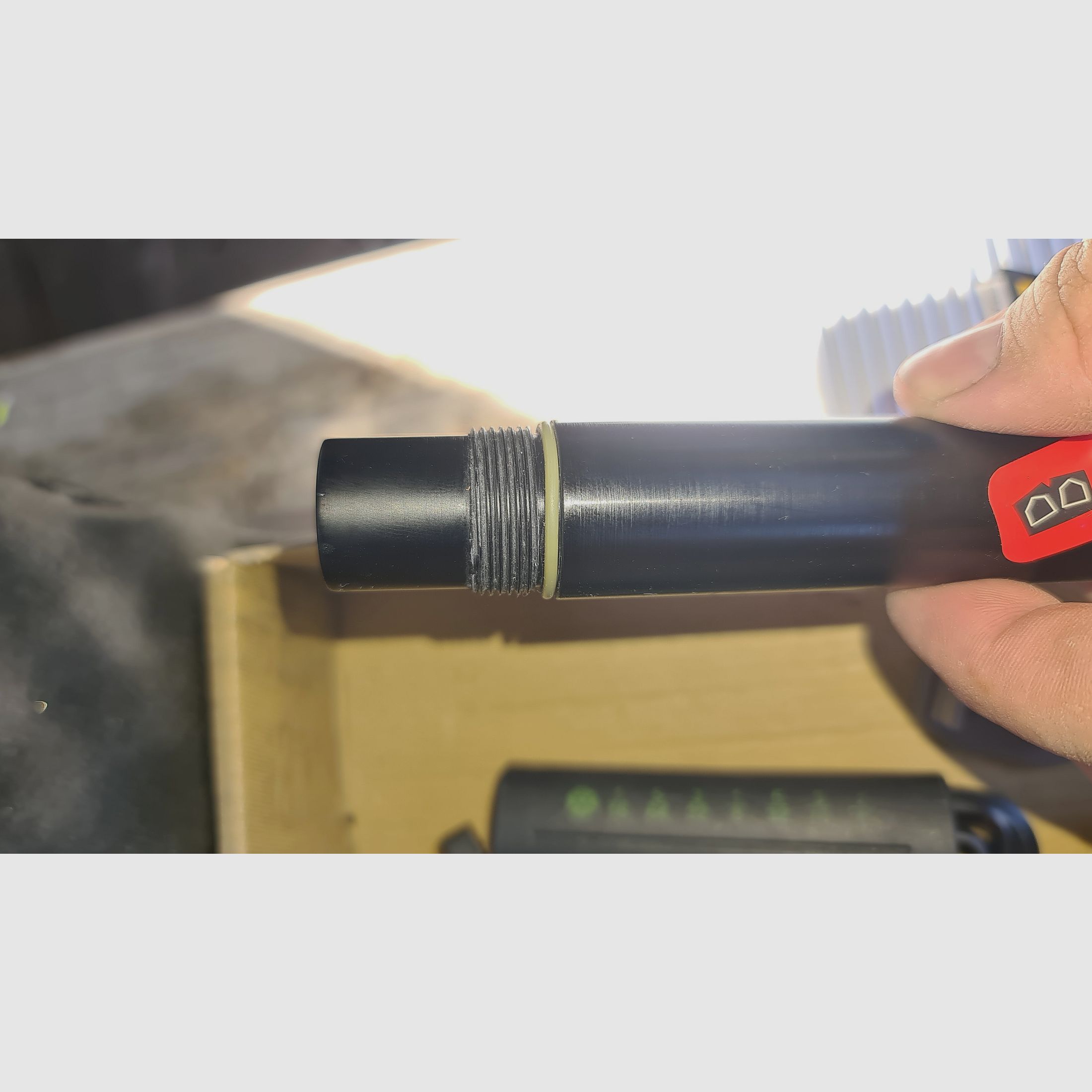 PAINTBALL FS FIRST STRIKE LAUF HAMMERHEAD EIN SCHUSS / 8 ZOLL / cal. 68 / ! BESCHREIBUNG LESEN !