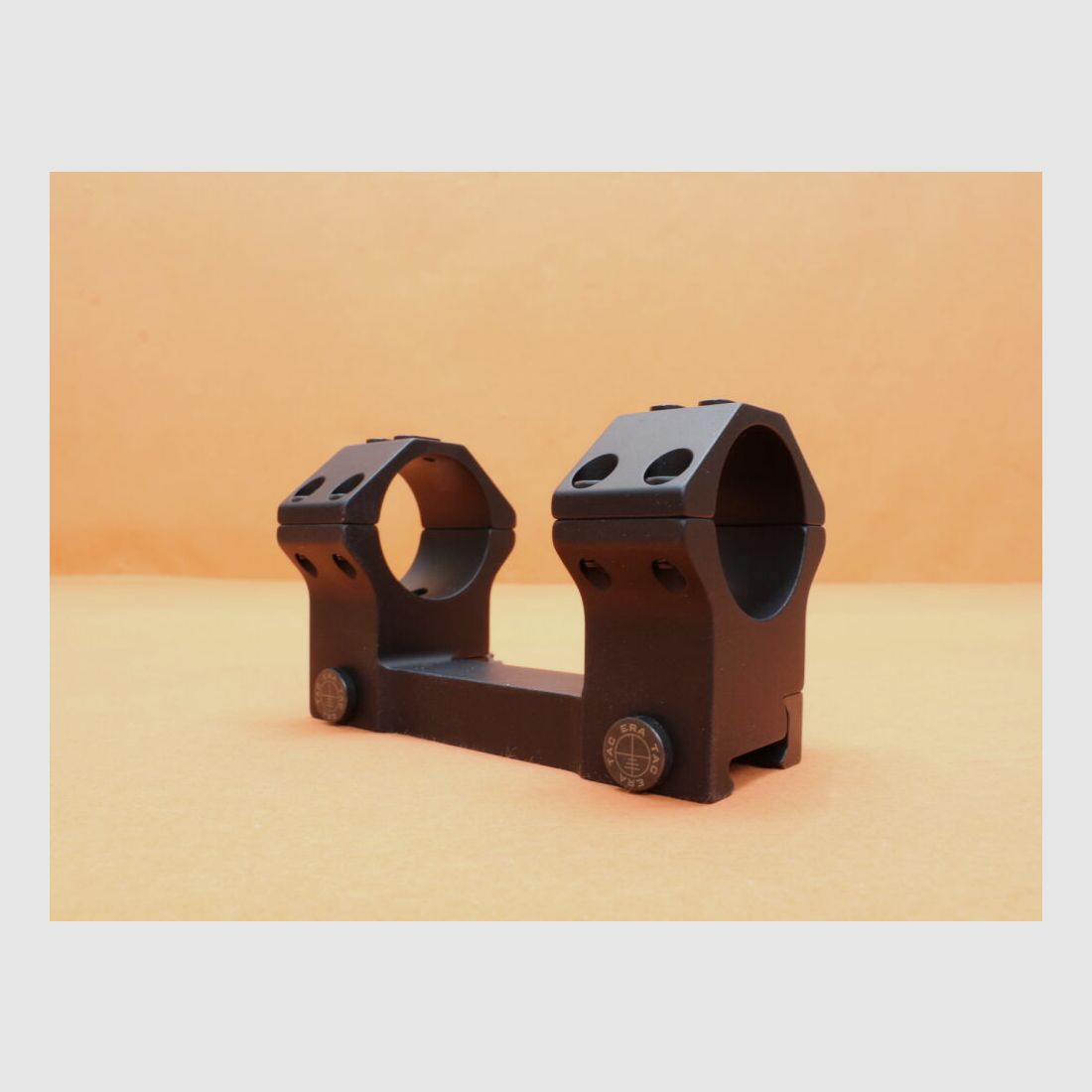 Recknagel Era-Tac block mount 34mm (T2001-341A) short with nut, black aluminum for Picatinny profile