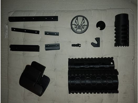 Aea HP max. large set tuning parts 3D print adapter Picantinny rail mount single shot display cover muzzle brake etc.