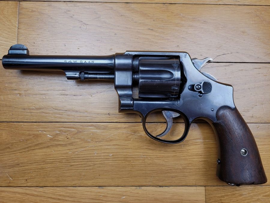 Revolver leggendario Smith&Wesson 1917 – 45 ACP – US PROPERTY – 1a serie – Condizione da museo, immagine 2 di 30