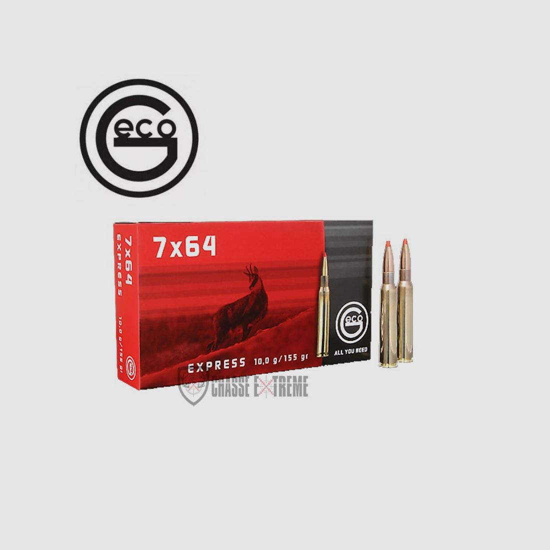20 Patronen GECO Kal. 7X64 154gr EXPRESS