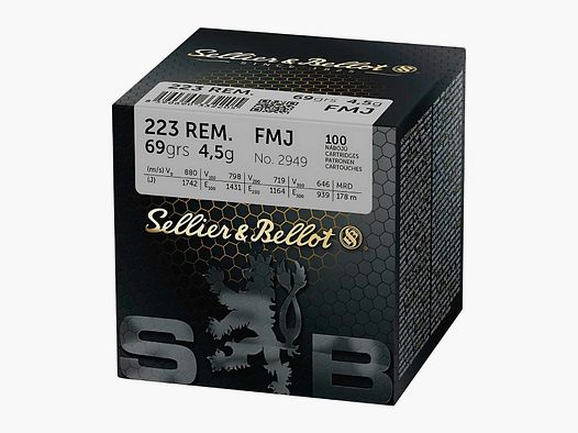 .223 Rem Sellier & Bellot FMJ 69gr/4,5g (V342962)