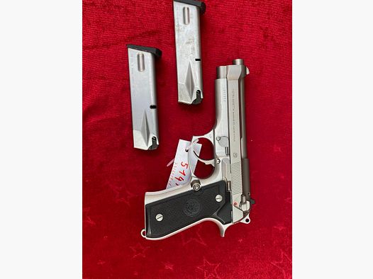 Neuwertige Beretta 92 FS INOX; Kal. 9mm Luger (9 x 15 mm)