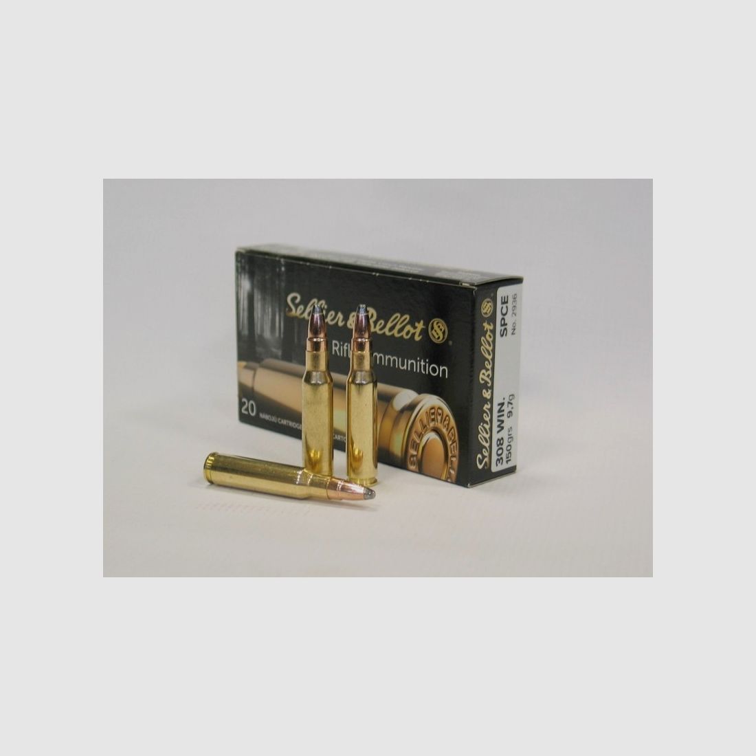 Nabój kulowy S&B kal .308 Win. – 9,7g SP CE (1 opakowanie 20szt.)