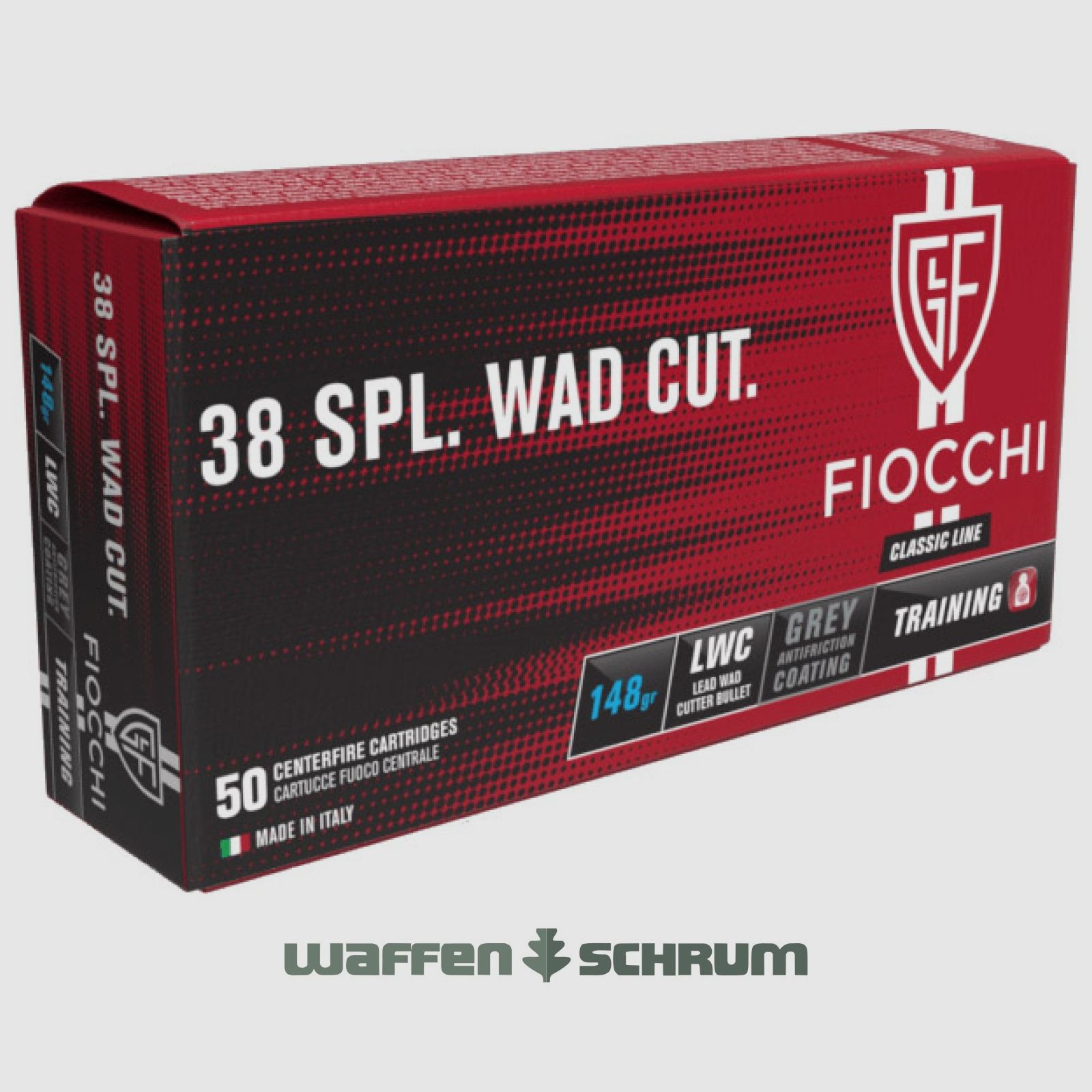 Fiocchi LWC 9,59g - 148gr. .38Special