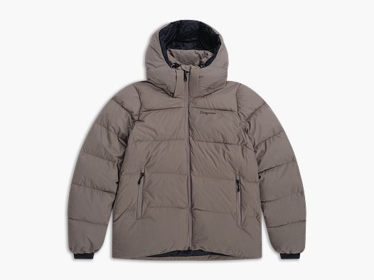 Bergans Lava Warm Down Jacket w/Hood Women Rock Taupe XL