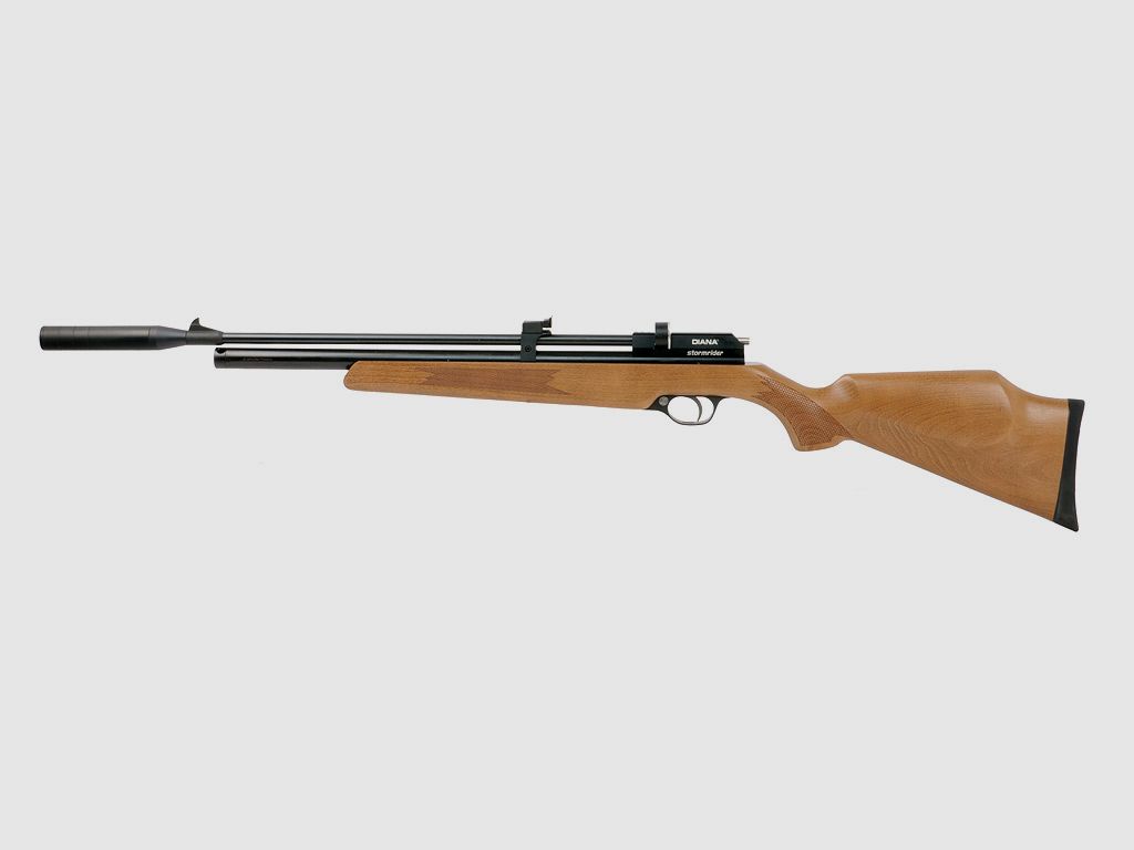 Pressluftgewehr Diana Stormrider Holzschaft 9 Schuss Magazin SchalldĂ¤mpfer Kaliber 4,5 mm (P18)