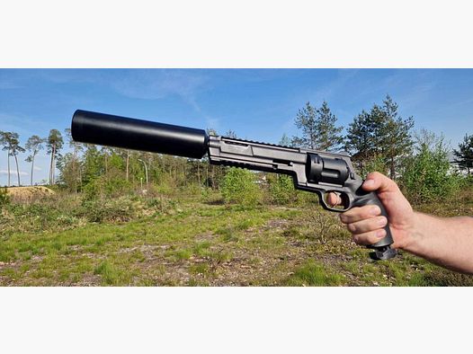 SILENCER Thread 20x1 | CNC | BLACK | L 20cm | HDR68